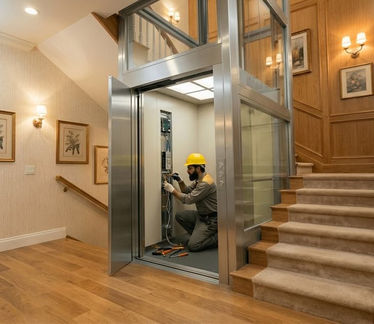 Modern home elevator for residential comfort
